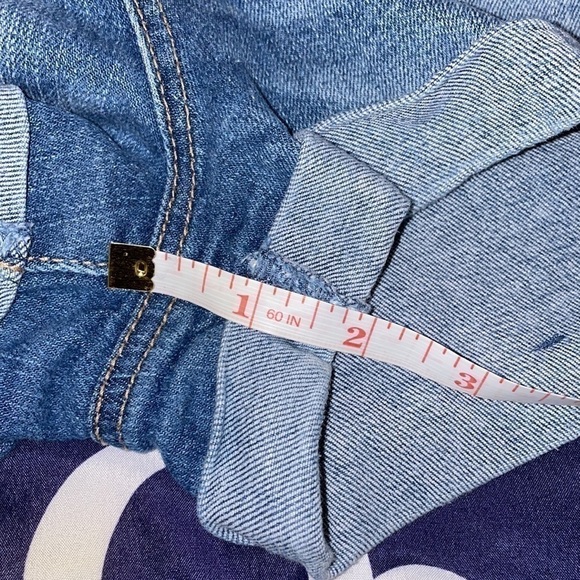 GARAGE Jean Shorts Distressed High Rise Cuffed Size 7 - Picture 14 of 16